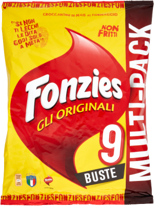 Chrupki serowe Gli originali 9 opakowań 211g - Fonzies