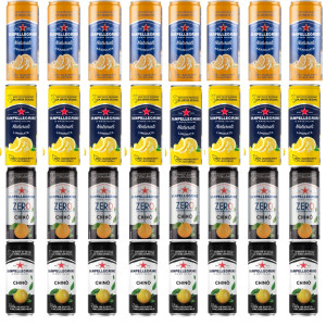 Napoje gazowane Aranciata Naturali, Chinò, limonka, Chinò zero puszka  32x330ml - San pellegrino