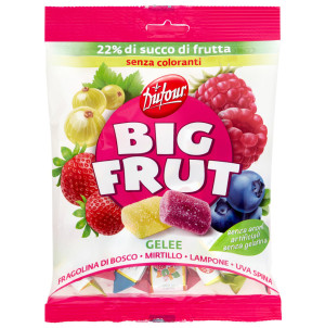 Dufour Galaretki Owocowe Big Fruit bez Żelatyny 150g