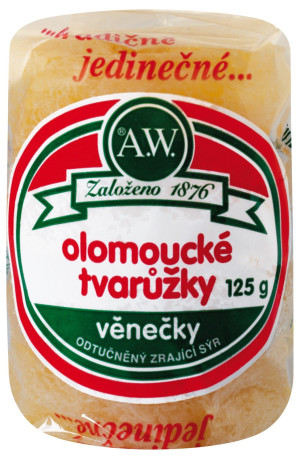 Prawdziwe serki Ołomunieckie wianuszki 125g - A.W.