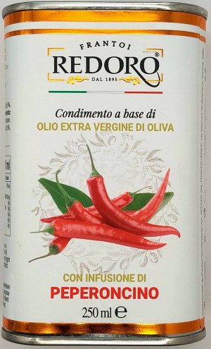 Oliwa z oliwek z ostrą papryczką w puszce 250ml - Redoro