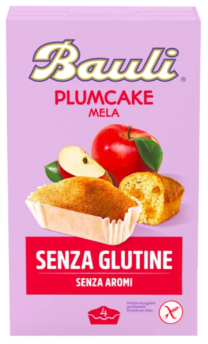 Babeczki bezglutenowe z jabłkiem plumcake 132g - Bauli
