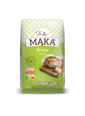 Mąka żytnia typ 720 1kg - Tota