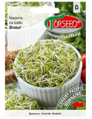 Brokuł, typ Calabrese - grube, mięsiste kiełki 100g - Torseed