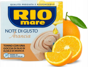 Tuńczyk w oliwie z oliwek o smaku pomarańczowym 120g - Rio Mare