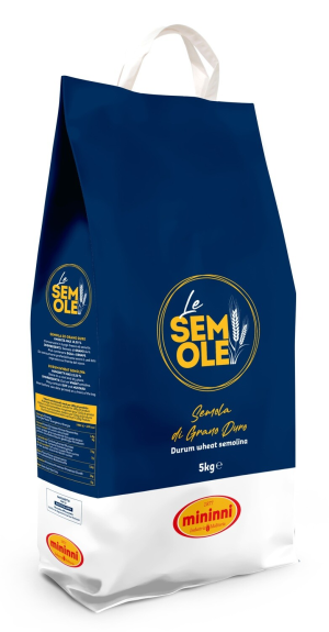 Mąka pszenna Semolina Di Grano Duro 5kg - Mininni, Uszkodzone opakowanie, ubytek 0.06kg