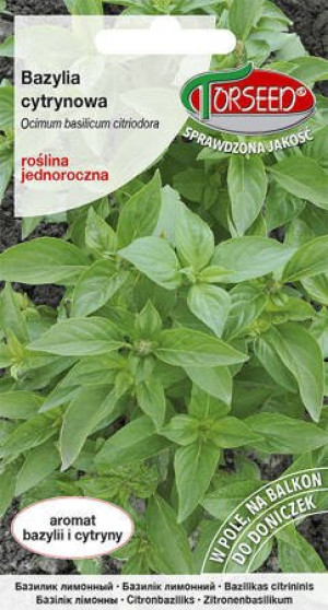 nasiona Bazylia cytrynowa, Ocinum basilicum citriodora 0,1g - Torseed