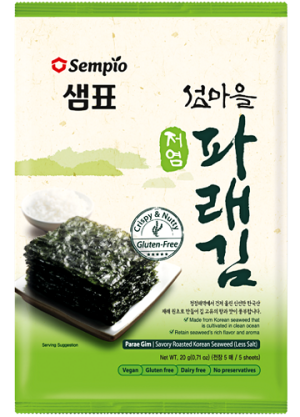 Przekąska koreańska Nori less salt 5g - Sempio