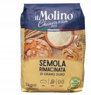 Mąka Semola Rimacinata di Grano Duro 1 kg - il Molino Chiavazza, Uszkodzone opakowanie, bez ubytku