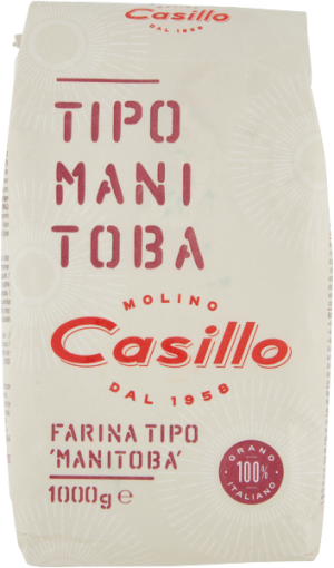 Mąka do pizzy Farina Manitobo typ 00 1kg - Molino Casillo, Uszkodzone opakowanie, ubytek 0.03kg