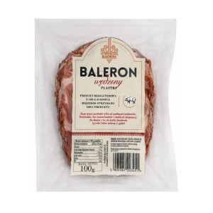 Baleron wędzony w plastrach 100g - Schronisko Bukowina