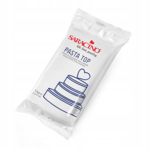 Masa cukrowa do okładania biała White Top Paste 1kg - Saracino