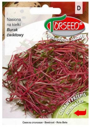 Burak ćwikłowy czerwony, nasiona na kiełki 10g - Torseed