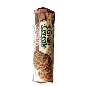 Włoskie  ciasteczka pełnoziarniste czekoladowe - Gran Cereale