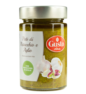 Pesto pistacjowe z czosnkiem 190g - Gusto Etna
