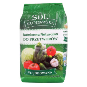 Sól kłodawska niejodowana 1,1kg - Kopalnia Soli Kłodawa, Uszkodzone opakowanie, bez ubytku