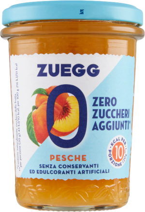 Konfitura z brzoskwini bez cukru Confetture Pesche Senza Zucchero 220g - Zuegg