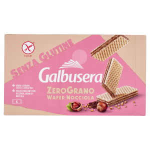 Wafle z kremem orzechowym zerograno bez glutenu i bez laktozy 180g - Galbusera