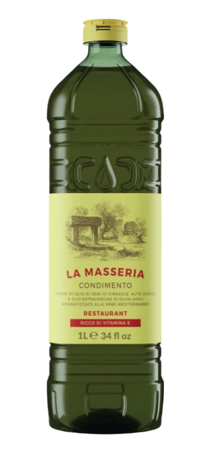 Oliwa z oliwek i olej słonecznikowy Restaurant w platiku 1l - La Masseria