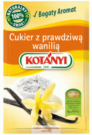 Cukier z prawdziwą wanilią bourbon 10g - Kotanyi