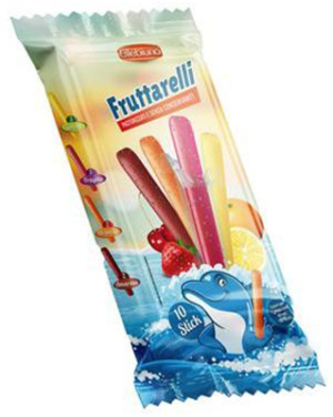 Lizaki owocowe lodowe Fruttarelli 10szt 40g - Ellebiuno