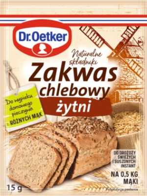 Zakwas chlebowy żytni w proszku 15g - Dr. Oetker