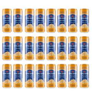 Napój gazowany Aranciata Naturali pomarańczowa puszka 24 x 330ml - San pellegrino