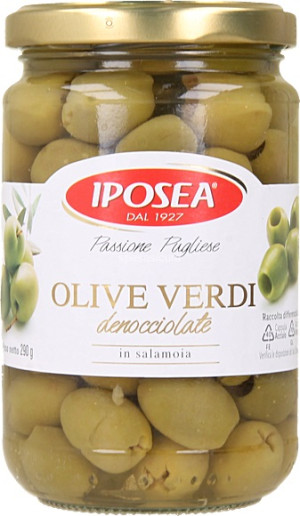 Zielone oliwiki bez pestki 290g - Iposea