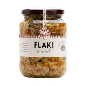 Flaki wołowe w rosole w słoiku