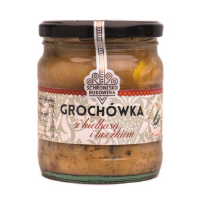 Zupa Grochówka 400ml z boczkiem i kiełbasą - Schronisko Bukowina