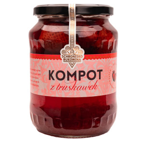 Kompot z truskawek 710ml - Schronisko Bukowina