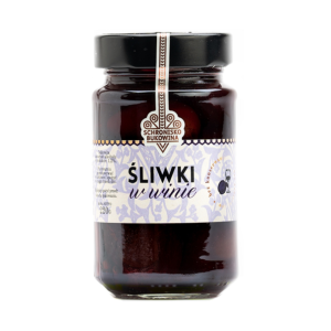 Śliwki w słodkim winie 220g - Schronisko Bukowina
