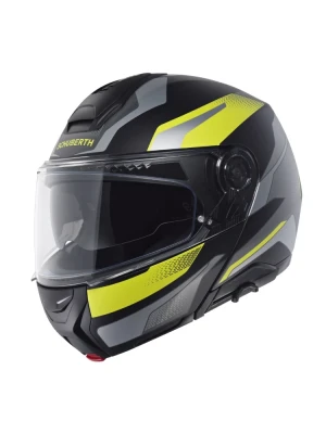 Kask szczękowy Schuberth Concept Tracer czarno-szaro-żółty + Gratisy