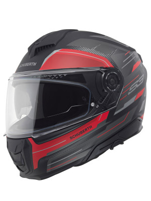 Kask integralny Schuberth S3 Apex czarno-szaro-czerwony + Gratisy