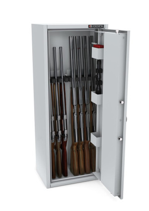 Sejf - Szafa na broń długą MLB 125/4+4 STANDARD Klasa S1 - Zamek Elektroniczny