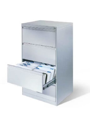 Szafa kartotekowa 3 szufladowa na teczki wiszące B 5 metalowa C+P 12423-321