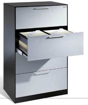 Szafa kartotekowa 4-szufladowa 2-rzędowa A4 metalowa C+P 146223-412