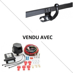 Attelage Renault Clio 4 Break (03/13-12/19) Col de cygne + faisceau universel 7 broches + boitier électronique