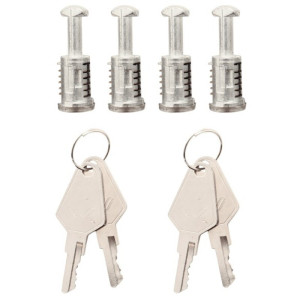 France Attelage Accessoire de verrouillage pour barres de toit Menabo Tiger, Delta, Omega & Professional