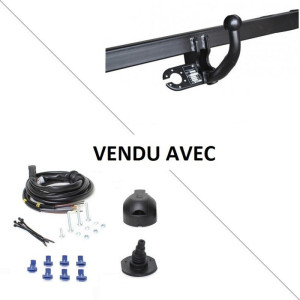 Attelage Mercedes Classe C Break (06/93-01/01) Col de cygne + faisceau universel 7 broches