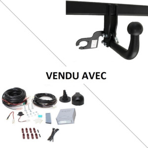Attelage Honda CR-V y compris Hybride (09/18-03/23) Col de cygne + faisceau universel 7 broches + boitier électronique