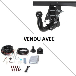 Attelage Audi A3 Cabriolet y compris S-Line (07/16-10/20) RDSOV + faisceau universel 7 broches + boitier électronique