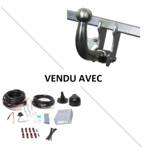 Attelage Volkswagen Caddy / Caddy Maxi (09/15-08/20) RDSOH + faisceau universel 7 broches + boitier électronique