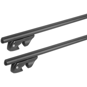 Barres de toit Audi A4 Break Type B6 (12/01-10/04) Menabo Sherman Noir