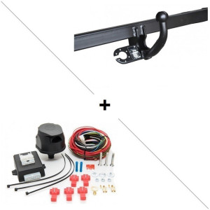 Attelage Audi Q5 (10/16-07/23) Col de cygne + faisceau universel 7 broches + boitier électronique