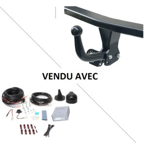 Attelage Honda Civic XI y compris Hybride (06/22-) Col de cygne + faisceau universel 7 broches + boitier électronique