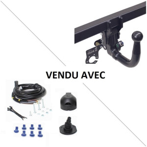 Attelage Volkswagen Transporter T5 (05/03-09/09) RDSOV + faisceau universel 7 broches