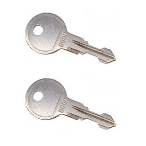 France Attelage Lot de 2 clés de rechange pour barres de toit Menabo M123