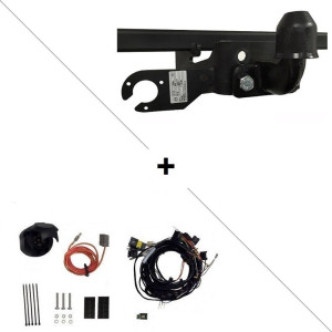 Attelage Volkswagen Crafter Plateau L3-L5 traction-propulsion roues jumélées 4,6T et 5T uniquement (01/2017-) standard + Faisceau spécifique 7 broches