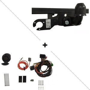 Attelage Peugeot Partner 3 L1 (4403 mm) (07/2018-) standard + Faisceau spécifique 13 broches Trail-Tec